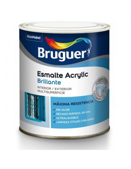 Bruguer Esmalte Acrylic Brillante Multisuperficie 750 ml ( Liquidación )