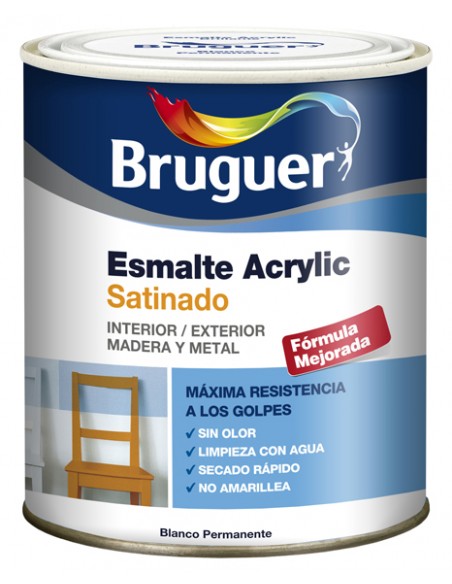 Bruguer Acrylic Satinado Multisuperficie 250 ml ( Liquidación )