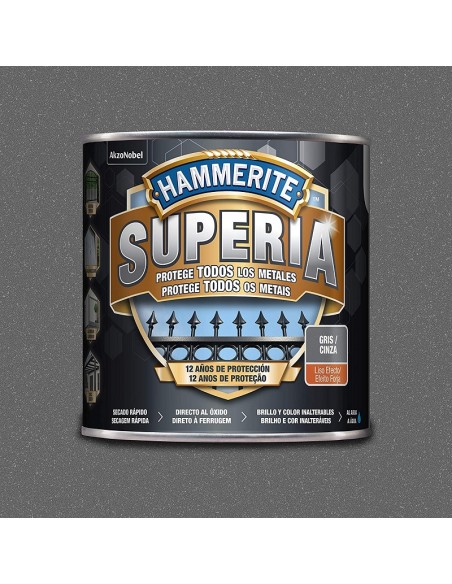 Hammerite Superia Liso Efecto Forja Esmalte Antioxidante Al Agua