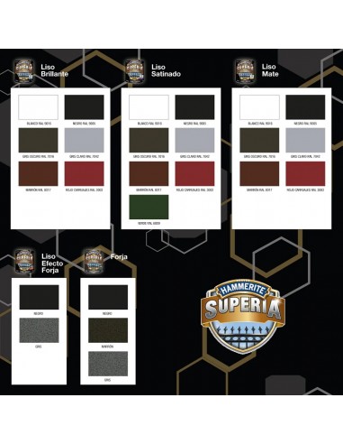 Hammerite Superia Liso Efecto Forja Esmalte...