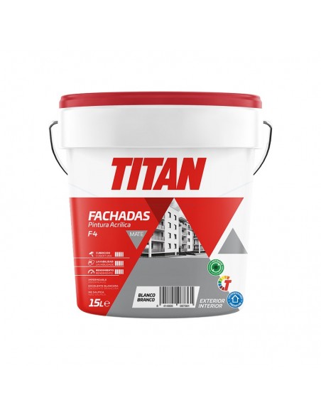 Titan F-4 Pintura Acrílica Interior Exterior Mate Titanlux