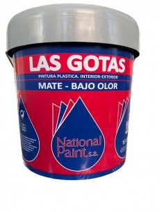 National Paint Plástica Las Gotas Blanco Mate "Bajo Olor"