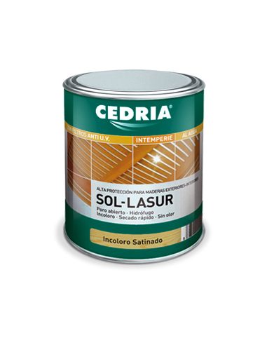 Cedria Sol Lasur Incoloro Satinado