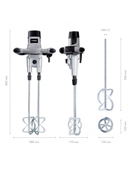 Werku Mezclador Doble 1.600 W