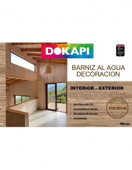 Dokapi Barniz Al Agua Decoración Madera