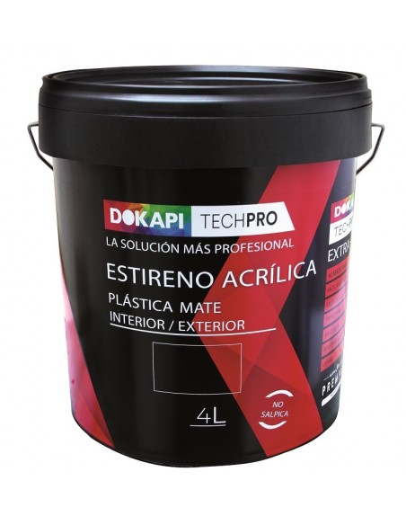 Dokapi Plástico Acrílica Estirenica Blanca