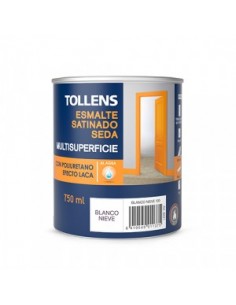 Tollens Esmalte Al Agua Satinado Seda Blanco Nieve