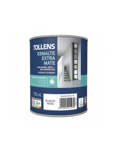 Tollens Esmalte Al Agua Extra Mate Blanco Nieve