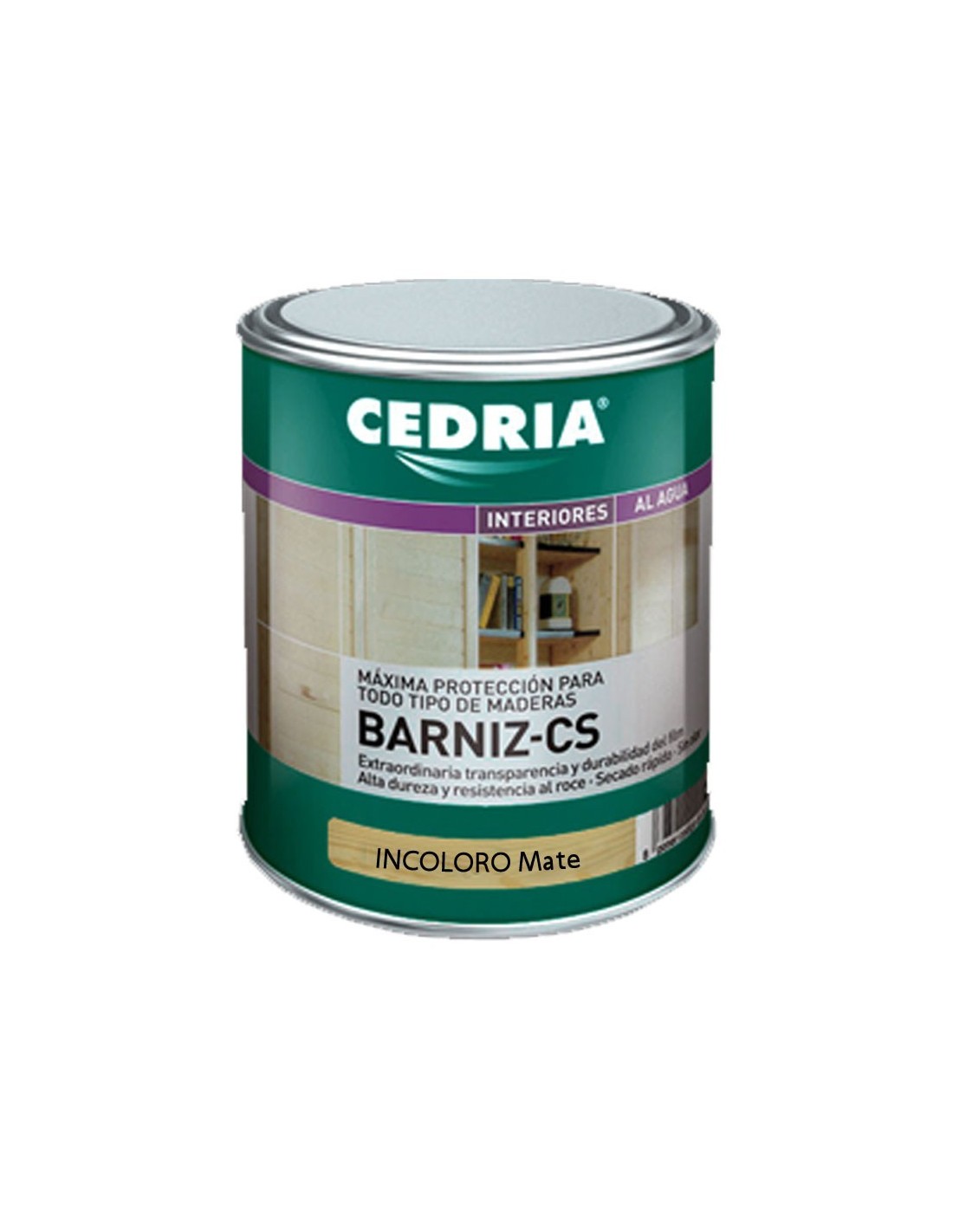 Barniz blanco mate para madera de 0,75 l