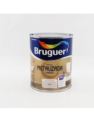 Bruguer Pintura Metalizada Paredes Plata