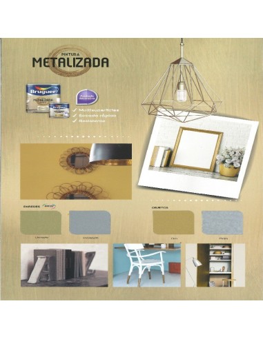 Bruguer Pintura Metalizada Objetos Oro 125 Ml.