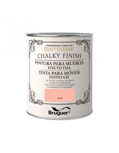 Pintura a la Tiza Chalky Finish Muebles Marrón Yute