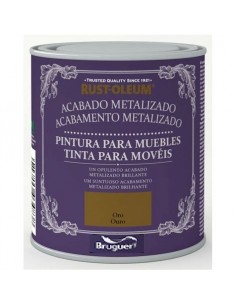 Bruguer Pintura Muebles Acabado Metalizado Oro
