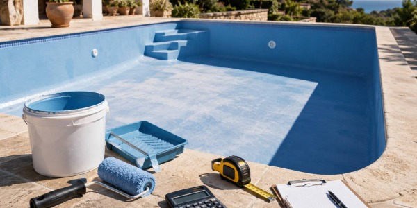 ¿Cuánta pintura necesito para mi piscina? Calculadora y guía de rendimiento